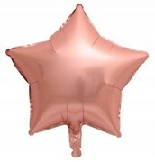 BALON foliowy ROSE GOLD patynowy gwiazda 45 cm