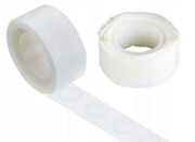 25szt (0,57zł netto / 0,70zł brutto -1 szt) Kropki klejowe do mocowania balonów żel 100 szt kropek na 1 rolce 5m