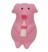 Zabawka piszcząca gniotek antystresowy sensoryczny świnka świnia różowa 5cm