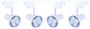 852 4x Reflektor ŻARÓWKA e27 LED 30W szyna 2x 1,5m