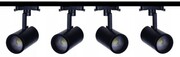 zestaw 4xNAŚWIETLACZA LED COB 30 6500 szyna 3m