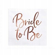 Papierowe serwetki ROSE GOLD panieński 20szt 33x33