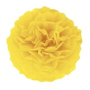 Kula żółta dekoracja pompon bibułowy party 15 cm