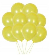 Balony lateksowy żółty 10 wesele urodziny 30 cm