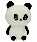 Zabawka piszcząca gniotek antystresowy sensoryczny panda biała 5,5 cm
