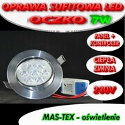 OPRAWA sufitowa LED LAMPA oczko 7W halogen 60W WW
