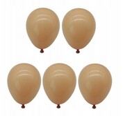 Balony pastelowe urodzinowe brązowy 30 cm 5 szt.