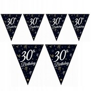 GIRLANDA NA 30 URODZINY flagi 30th Birthday 270 cm