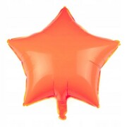 BALON foliowy pastelowy pomarańczowy GWIAZDA 45 cm