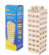 gra towarzyska JENGA Drewniana CHWIEJĄCA SIĘ WIEŻA