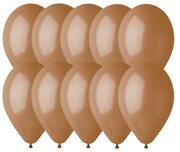 Balony pastelowe brązowy kawowy 5 cali 10 szt.