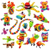 Rzepy czepy klocki kulki kolorowe kreatywne 200 el