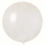 Duży balon okrągły urodzinowy przezroczysty 45 cm