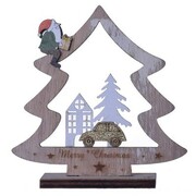 Stroik drewniany CHOINKA merry christmas święta