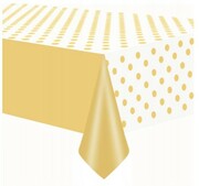 Obrus plamoodporny foliowy 137 x 274 cm złoty