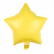 BALON foliowy pastel żółty GWIAZDA GWIAZDKA 45 cm