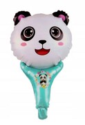 BALON foliowy urodziny błękitny lizak panda 44 cm