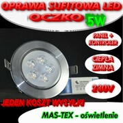 OPRAWA sufitowa LED SMD LAMPA 5W halogen 40 CIEPŁA