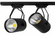 246 ZESTAW 2 reflektory LED 30W SKLEPOWE szyna 1m