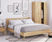 Łóżko dębowe Malaga 01 Woodica