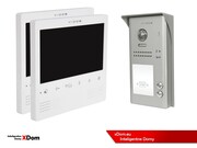 Zestaw Wideodomofon dwurodzinny Vidos z czytnikiem RFID S1102A monitor M1023W2 5907281206228 S1102A_M1023W2
