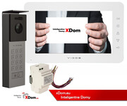 Wideodomofon Vidos z natynkową stacją S12D z szyfratorem i dotykowym monitorem M12W 5907281201445 S12D_M12W