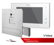 VIDOS Zestaw wideodomofonu skrzynka na listy monitor 7 cali S1201-SK+M1021W S1201-SK+M1021W 1
