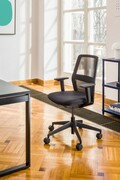 Krzeslo biurowe EVO z podłokietnikiem oparcie ażurowe