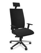 Intrata Krzesło obrotowe z zagłówkiem tapicerowane