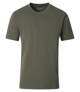 Duży T-shirt Męski Gładki Khaki CASAMODA
