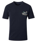 Duży T-shirt Męski z Nadrukiem Granatowy CASAMODA