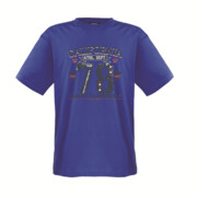 Duża Koszulka Męska T-shirt Niebieski 131212 ADAMO
