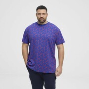 Duży T-shirt Męski z Wzorem NORTH