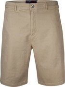 Duże Spodenki Męskie Eleganckie Beżowe KAM