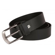 Męski Duży Pasek Skórzany Czarny LINDENMANN