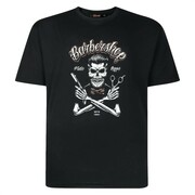 Duża Koszulka Męska T-shirt z Nadrukiem Czarny ESPIONAGE