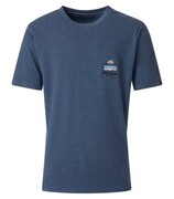 Duży T-shirt Męski z Haftem Niebieski CASAMODA