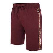 Duże Szorty Dresowe Męskie Bordowe KAM