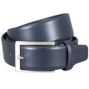 Męski Duży Pasek Skórzany Granatowy LINDENMANN