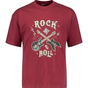Koszulka Męska Extra Długa T-shirt Bordowy ADAMO Duże Rozmiary