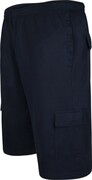 Duże Szorty Męskie Dresowe Bojówki Granatowe KAM