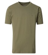 Duży T-shirt Męski Gładki Zielony CASAMODA
