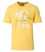 Duży T-shirt Męski z Nadrukiem Żółty CASAMODA