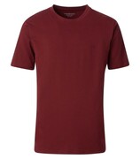 Duży T-shirt Męski Gładki Bordowy CASAMODA