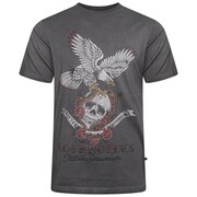 Duży T-shirt Męski Czarny 'LA TATTO EMPORIUM' KAM