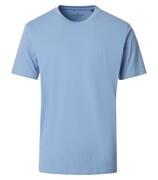 Duży T-shirt Męski Gładki Błękitny CASAMODA