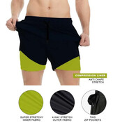 Duże Szorty Kąpielowe Granatowe HULL-D555