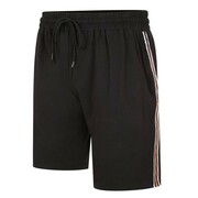 Duże Szorty Dresowe Męskie Czarne KAM