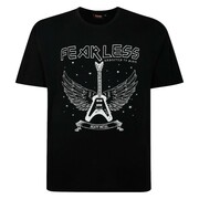 Duża Koszulka Męska T-shirt z Nadrukiem Czarny ESPIONAGE