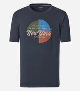 Duża Koszulka Męska T-shirt Granatowy z Nadrukiem CASAMODA